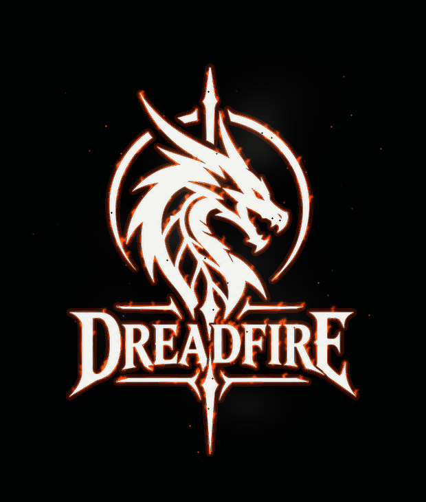 Dreadfire — animated dragon logo